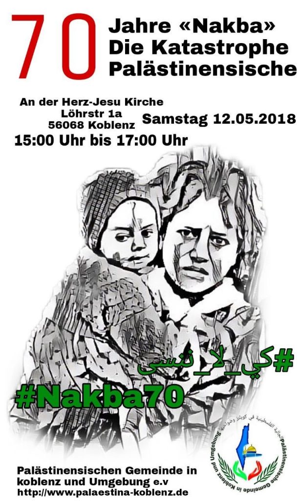 Kundgebung: 70 Jahre Nakba