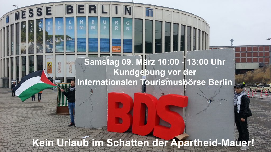 Kundgebung - Kein Urlaub im Schatten der Apartheid-Mauer!