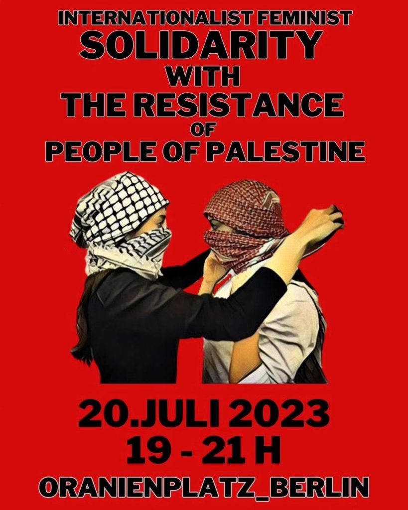 Feminist Internationalist Solidarity with the Resistance of the People of Palestine