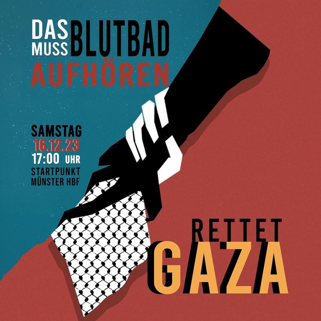 Demonstration - Das Blutbad muss aufhören