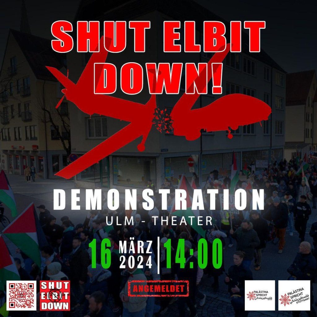 DEMONSTRATION in Ulm: SHUT ELBIT DOWN!