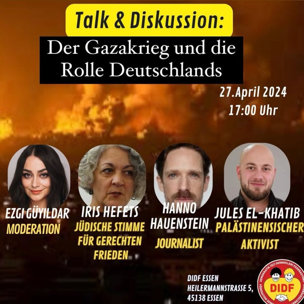Talk & Diskussion: Der Gazakrieg und die Rolle Deutschlands