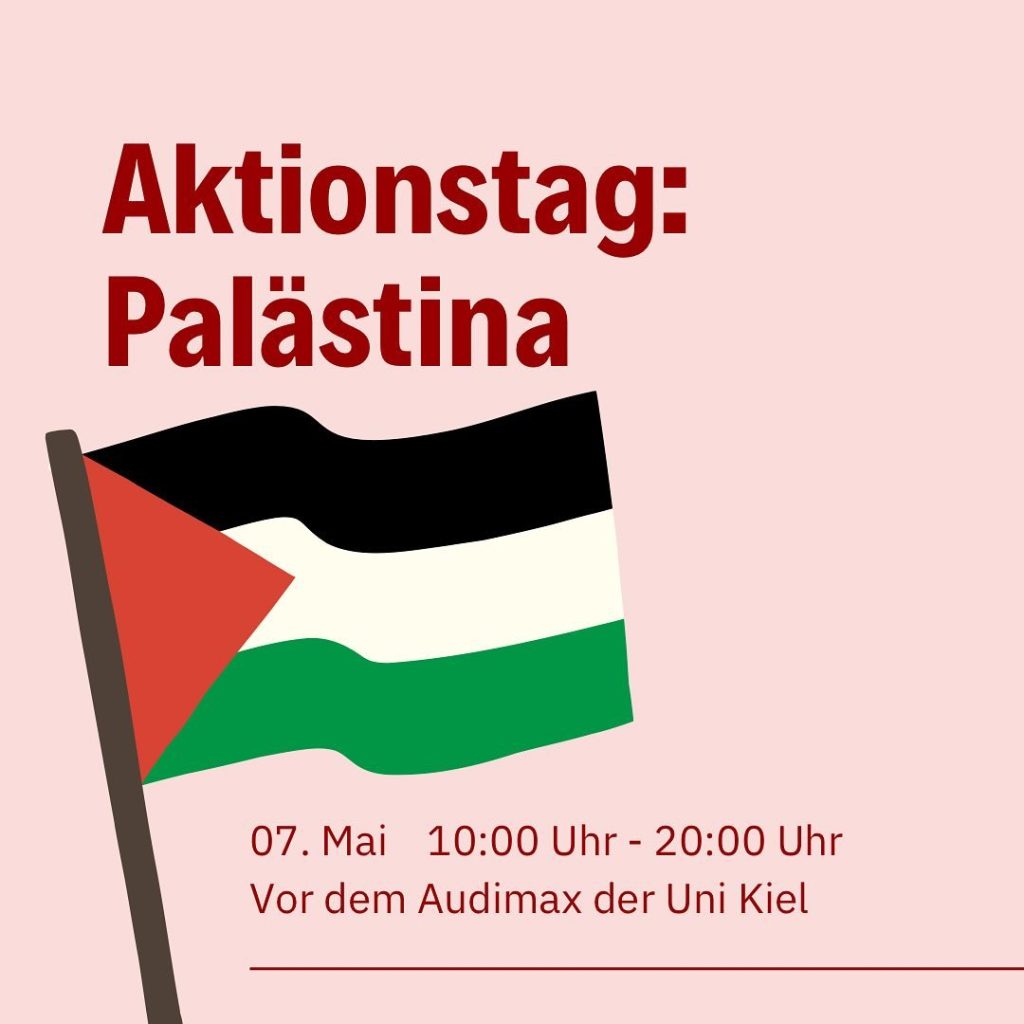 Aktionstag zum Thema Palästina und Palästina-Solidarität an der Uni
