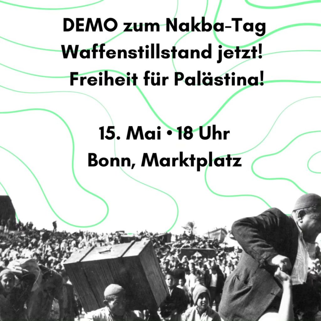 DEMO zum Nakba-Tag: Waffenstillstand jetzt! Freiheit für Palästina!