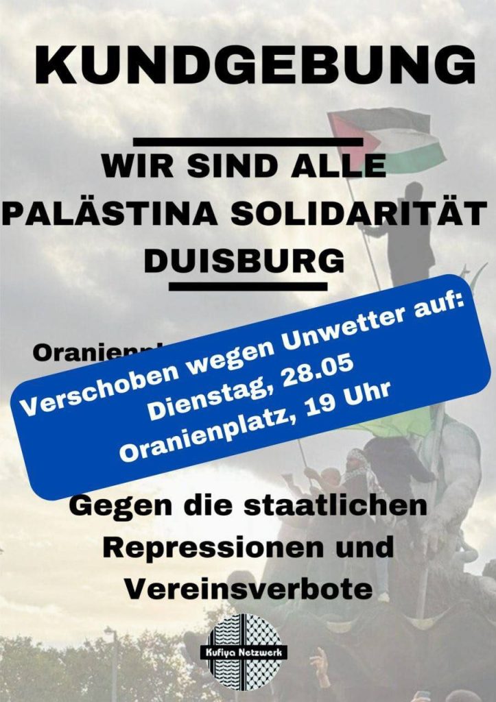 Kundgebung gegen die staatlichen Repressionen und Vereinsverbote