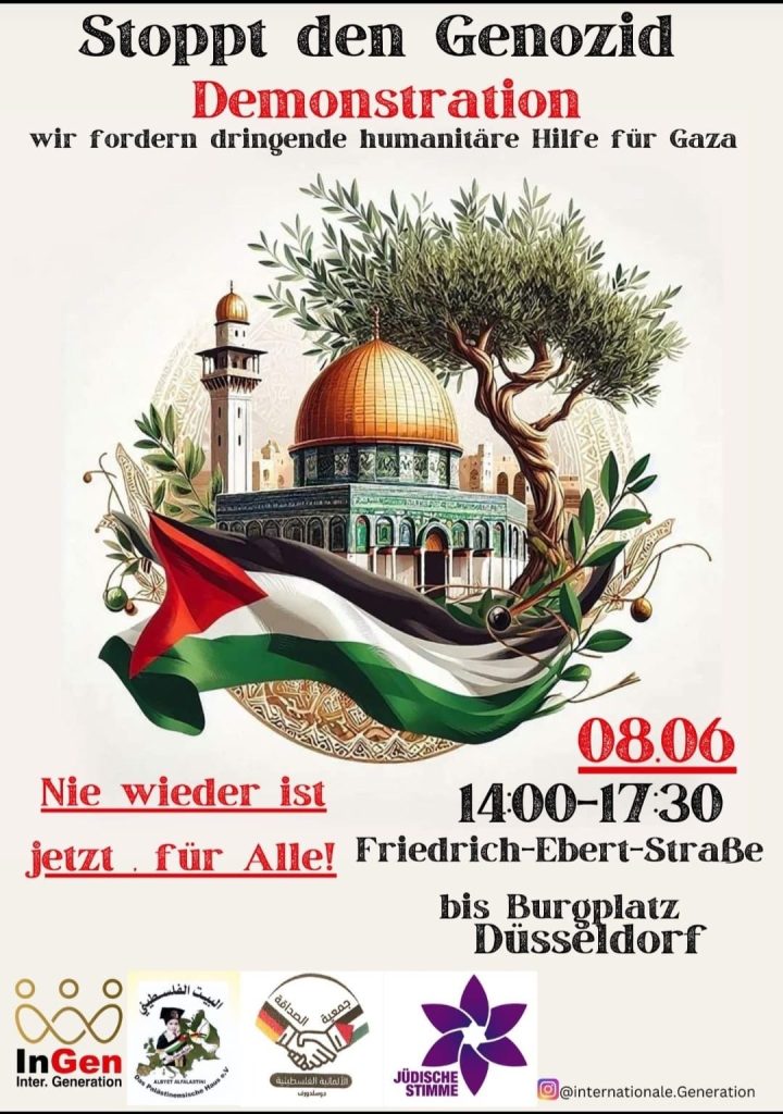 Demonstration: Stoppt den Genozid - wir fordern dringende humanitäre Hilfe für Gaza