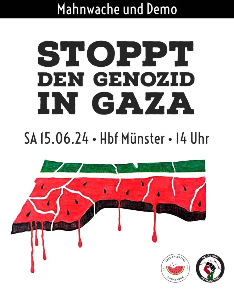Mahnwache und Demo: STOPPT DEN GENOZID IN GAZA