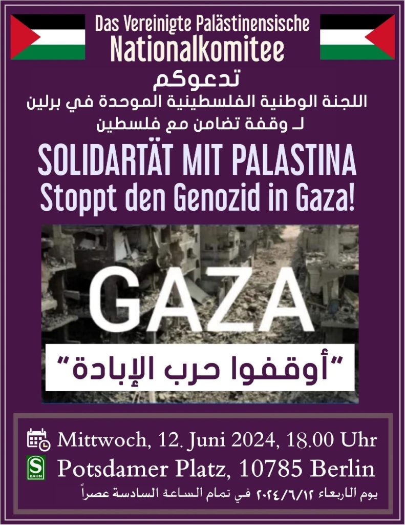 Solidarität mit Palästina - Stoppt den Genozid in Gaza!