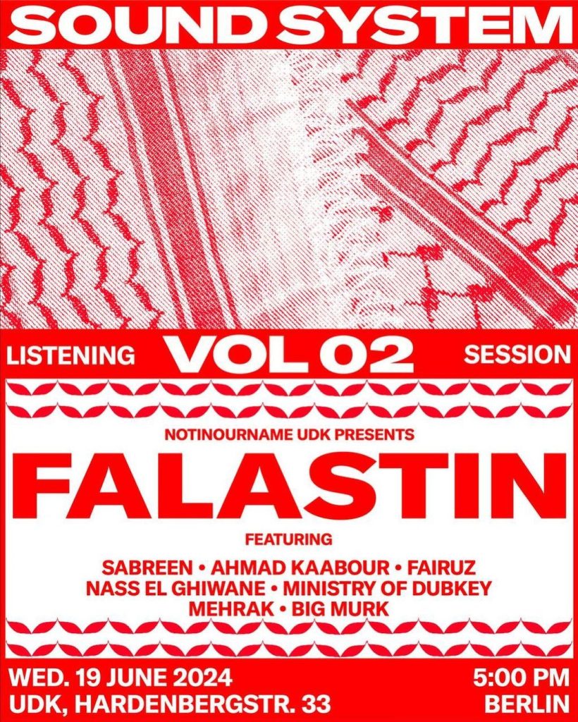 Sound System Vol 02 Session FALASTIN - an der UdK