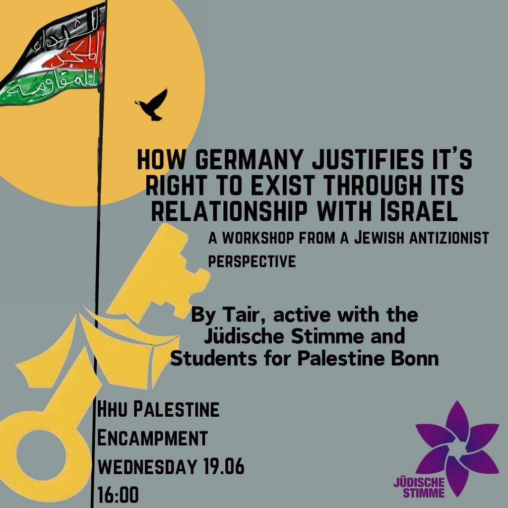 Workshop - How Germany justifies it\'s Right to Exist Through its Relationship with Israel