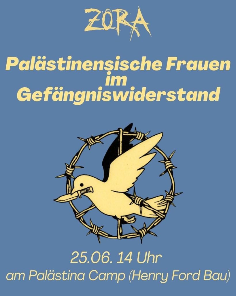 Veranstaltung - Palästinensische Frauen im Gefängniswiderstand