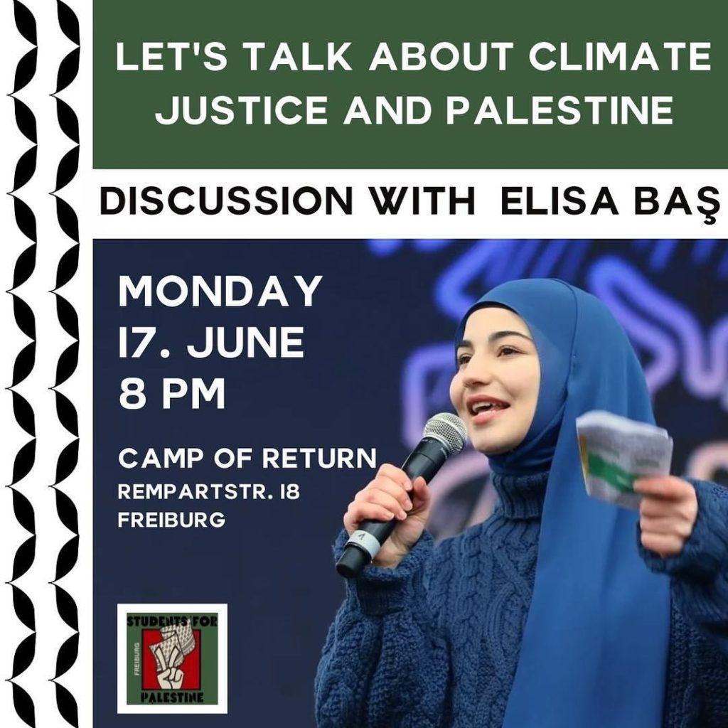 Discussion with Elisa Baş - Let\'s talk about Climate Justice and Palestine