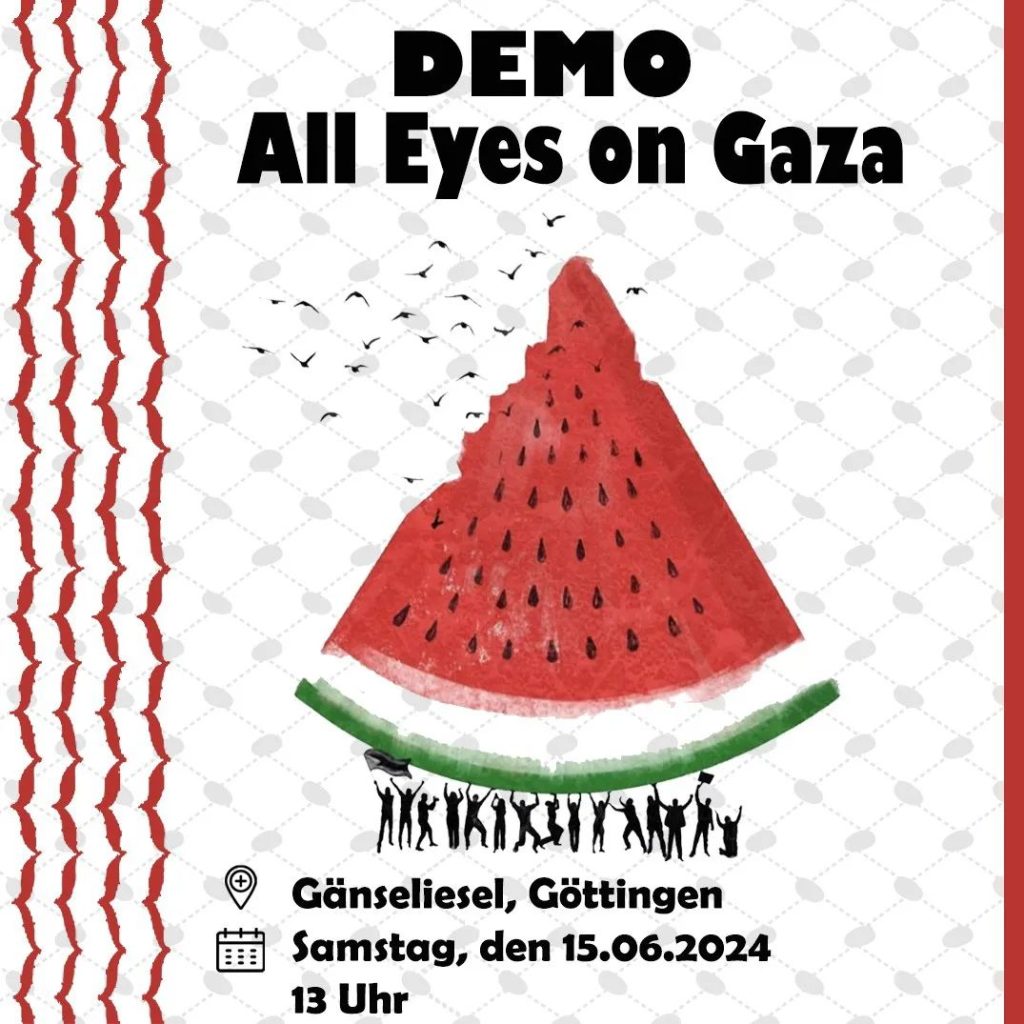 Demomstration - All eyes on Gaza - Gänseliesel