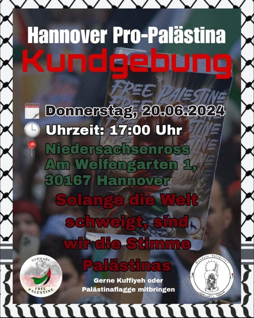 Pro-Palästina Kundgebung - Solange die Welt schweigt, sind wir die Stimme Palästinas