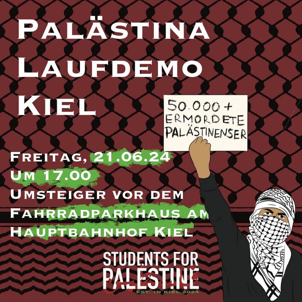 Palästina Laufdemo Kiel - Students for Palestine