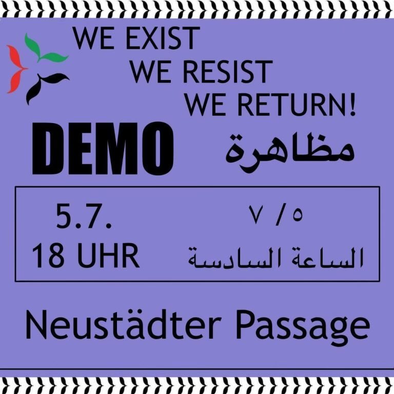 DEMO: WE EXIST - WE RESIST - WE RETURN