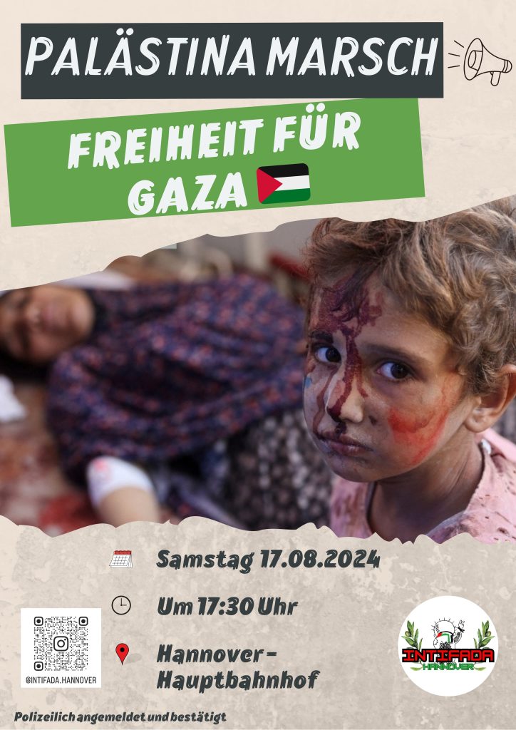 Palästina Marsch - Freiheit für Gaza - Hannover