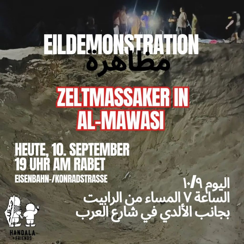EILDEMONSTRATION: ZELTMASSAKER IN AL-MAWASI