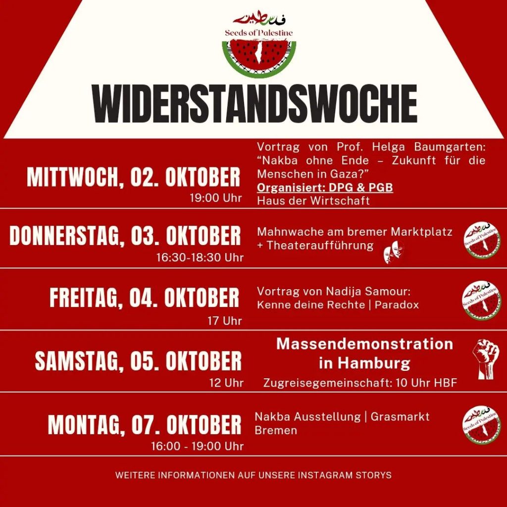 Mahnwache am Bremer Marktplatz + Theateraufführung