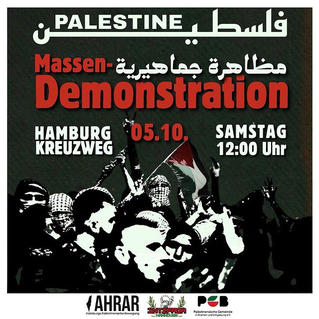 Massendemonstration für Freiheit, Gerechtigkeit und Frieden