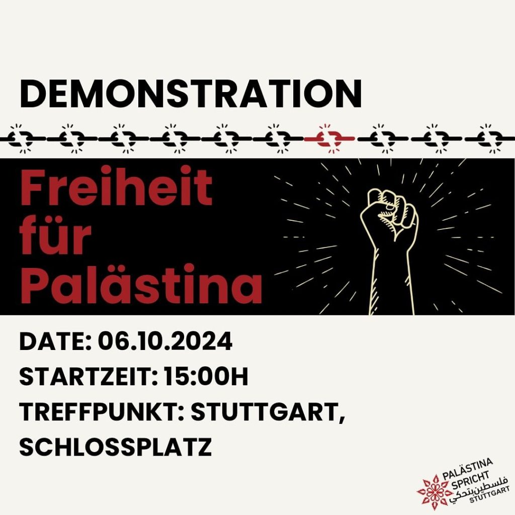 Demonstration - Freiheit für Palästina - Stuttgart Schlossplatz