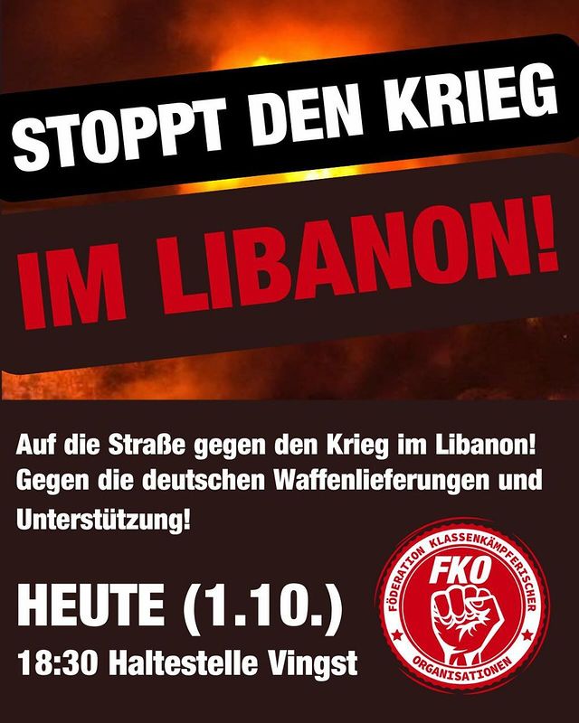 EILDEMO 🚨 *+++ Israel marschiert in den Libanon ein +++*