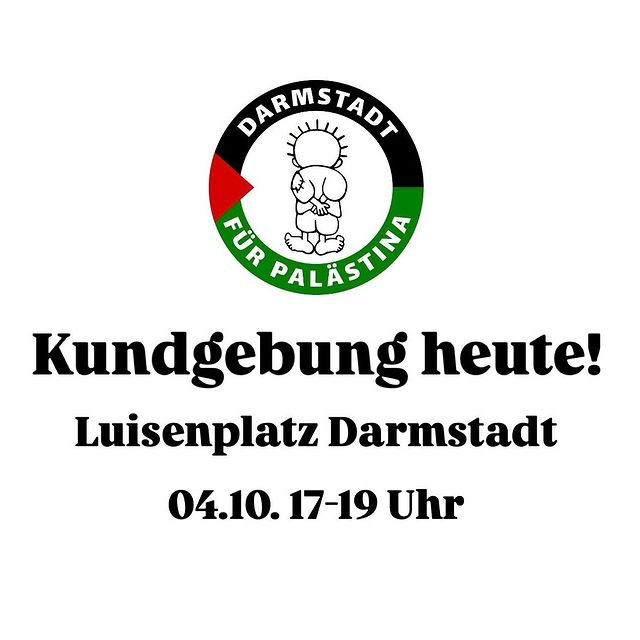 Kundgebung heute! Luisenplatz Darmstadt