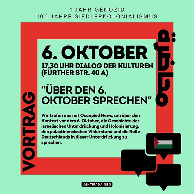 Vortrag - Dialog der Kulturen - Über den 6. Oktober sprechen