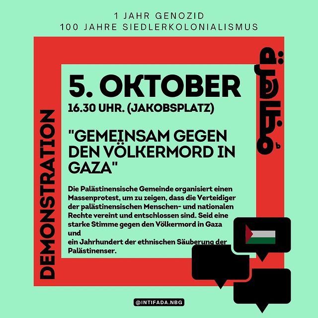 Demonstration - Gemeinsam gegen den Völkermord in Gaza
