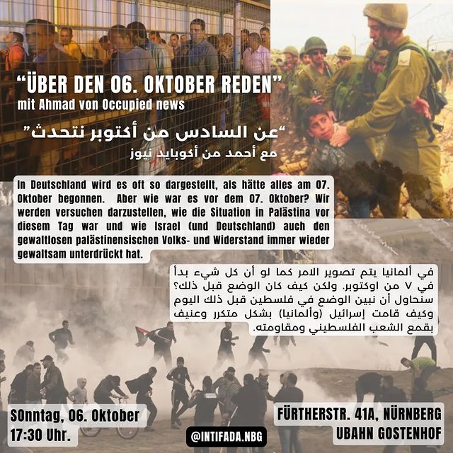 Veranstaltung - \"Über den 06. Oktober reden\"