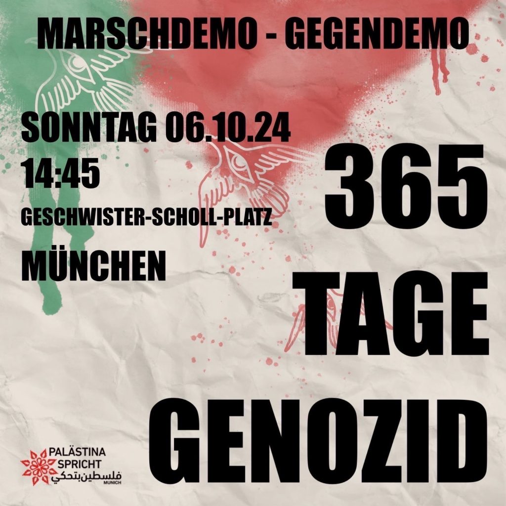 MARSCHDEMO - GEGENDEMO 365 TAGE GENOZID