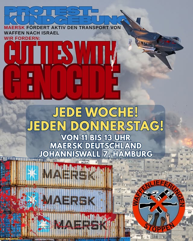 Protestkundgebung - Cut ties with Genocide - Jede Woche! Jeden Donnesrtag!