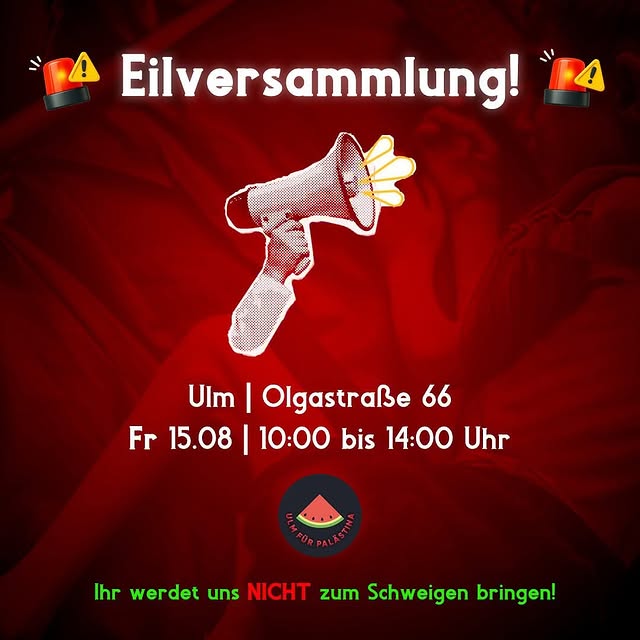 Eilversammlung - Ihr werdet uns NICHT zum Schweigen bringen!