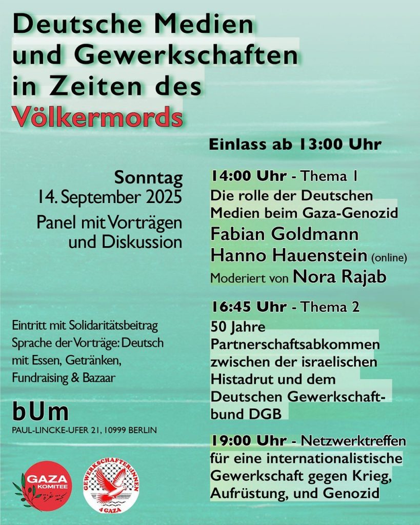 Deutsche Medien und Gewerkschaften in Zeiten des Völkermords