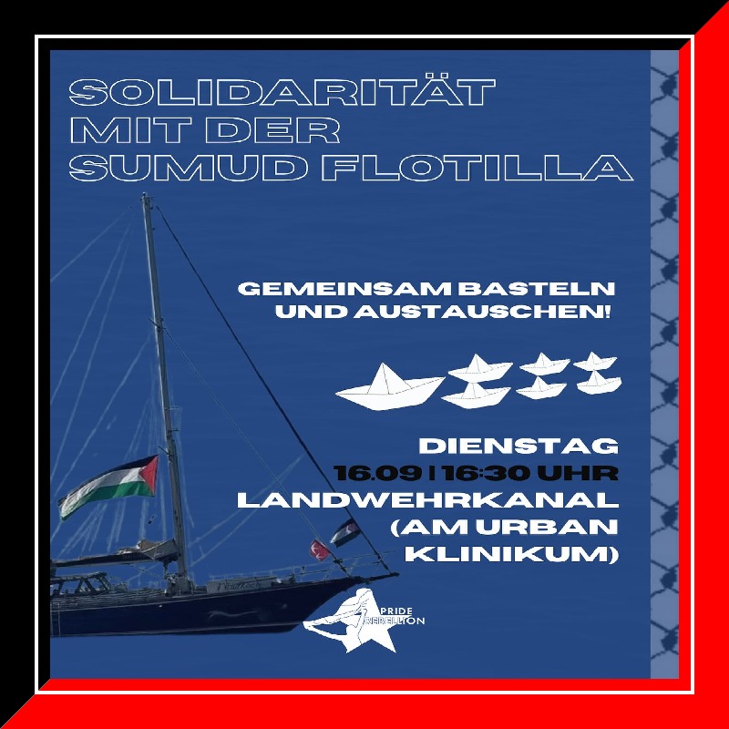 Solidarität mit der Sumud Flotilla - Gemeinsam basteln und austauschen!