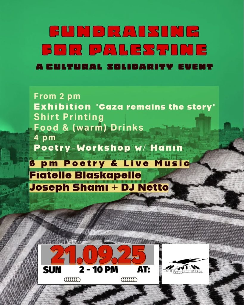 Fundraising for Palestine - A Cultural Solidarity Event