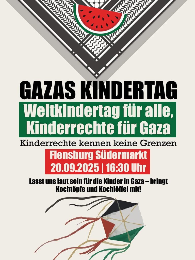 Gazas Kindertag - Weltkindertag für alle, Kinderrechte für Gaza
