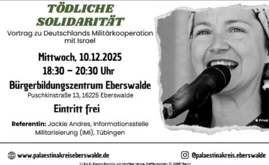 TÖDLICHE SOLIDARITÄT. Deutschlands Militärkooperation mit Israel