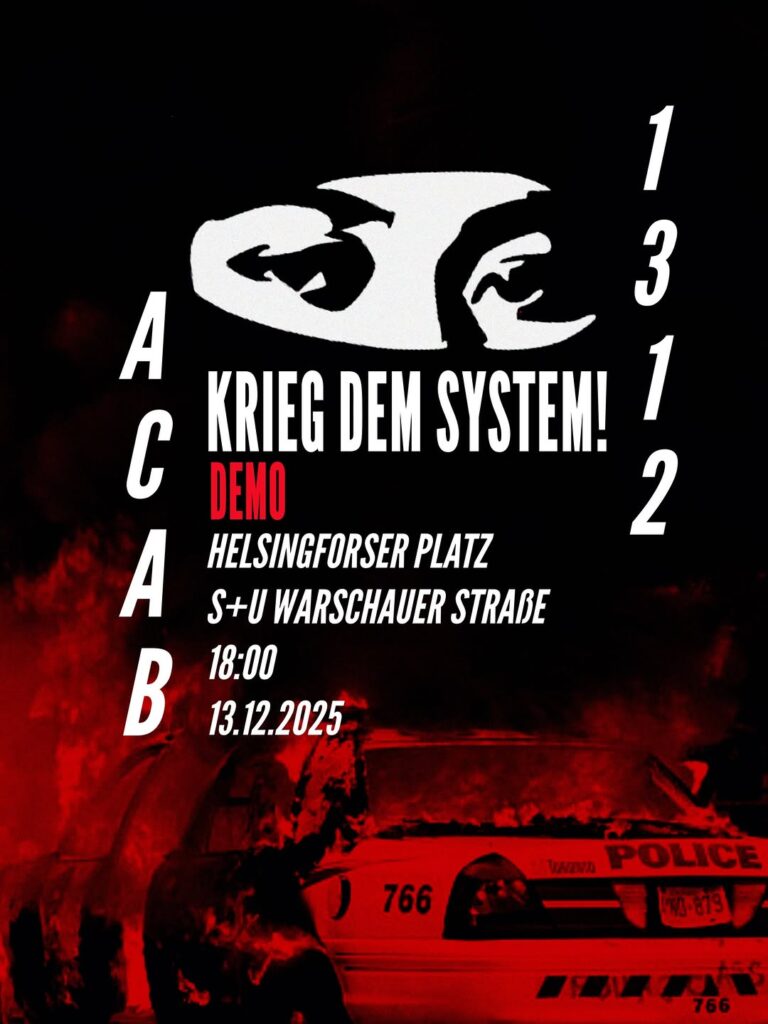 Demonstration: ACAB | KRIEG DEM SYSTEM!