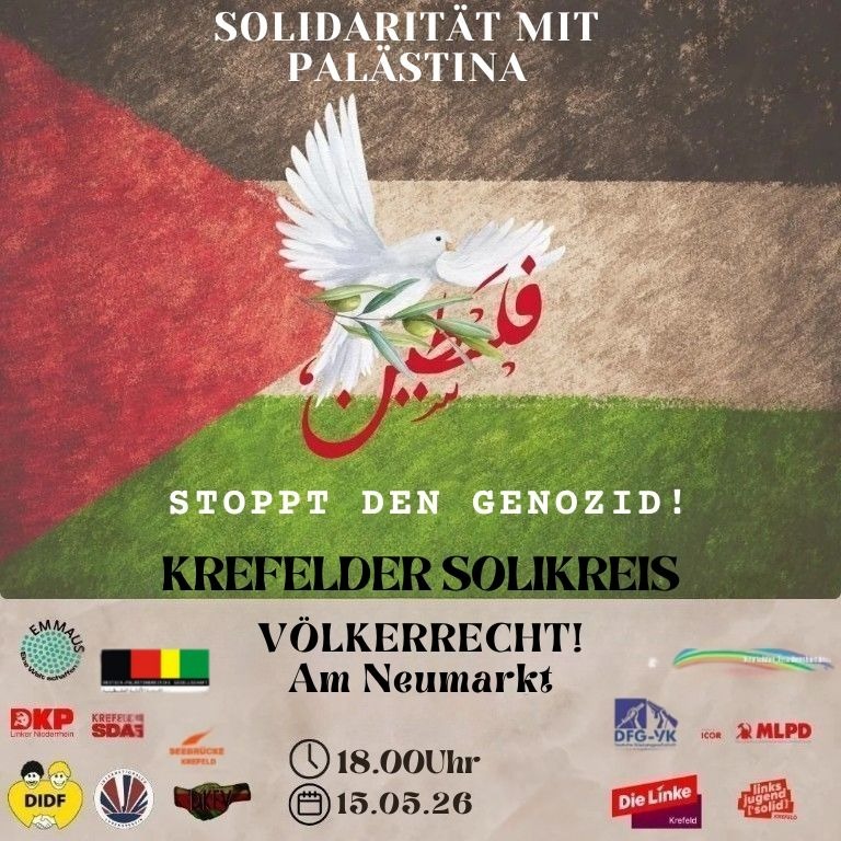 SOLIDARITÄT MIT PALÄSTINA - STOPPT DEN GENOZID!