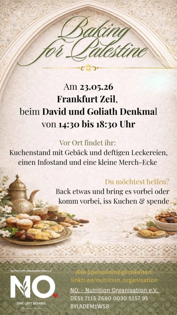 BAKING FOR PALESTINE KOMMT WIEDER NACH FRANKFURT!