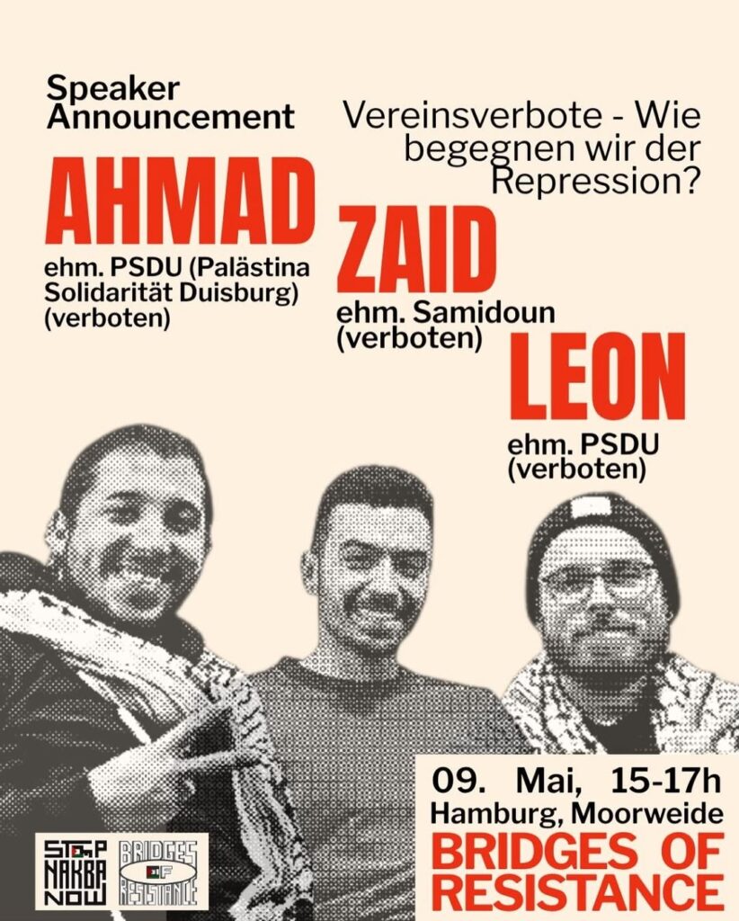 Bridges of Resistance - Ahmad, Ziad, Leon - Vereinsverbote - Wie begegnen wir der Repression?