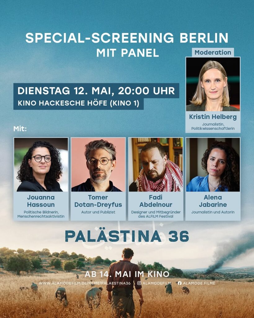 Palästina 36 - Special Screening Berlin mit Panel