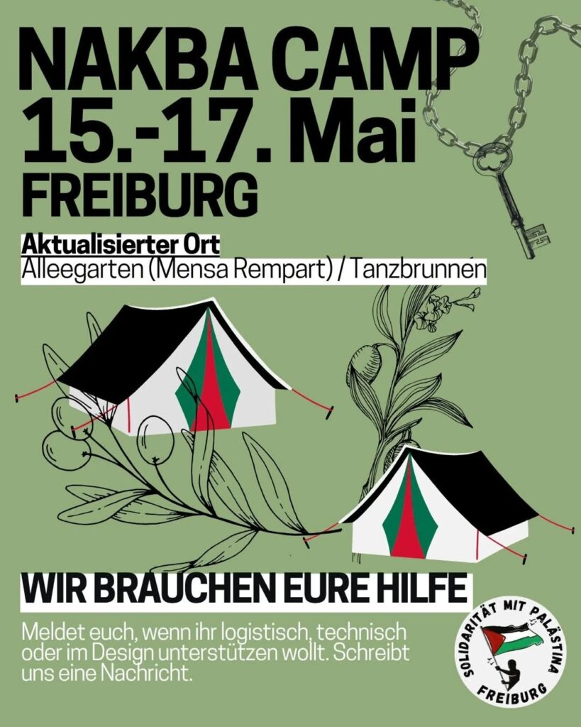 NAKBA CAMP 15. - 17- Mai - Solidarität mit Palästina