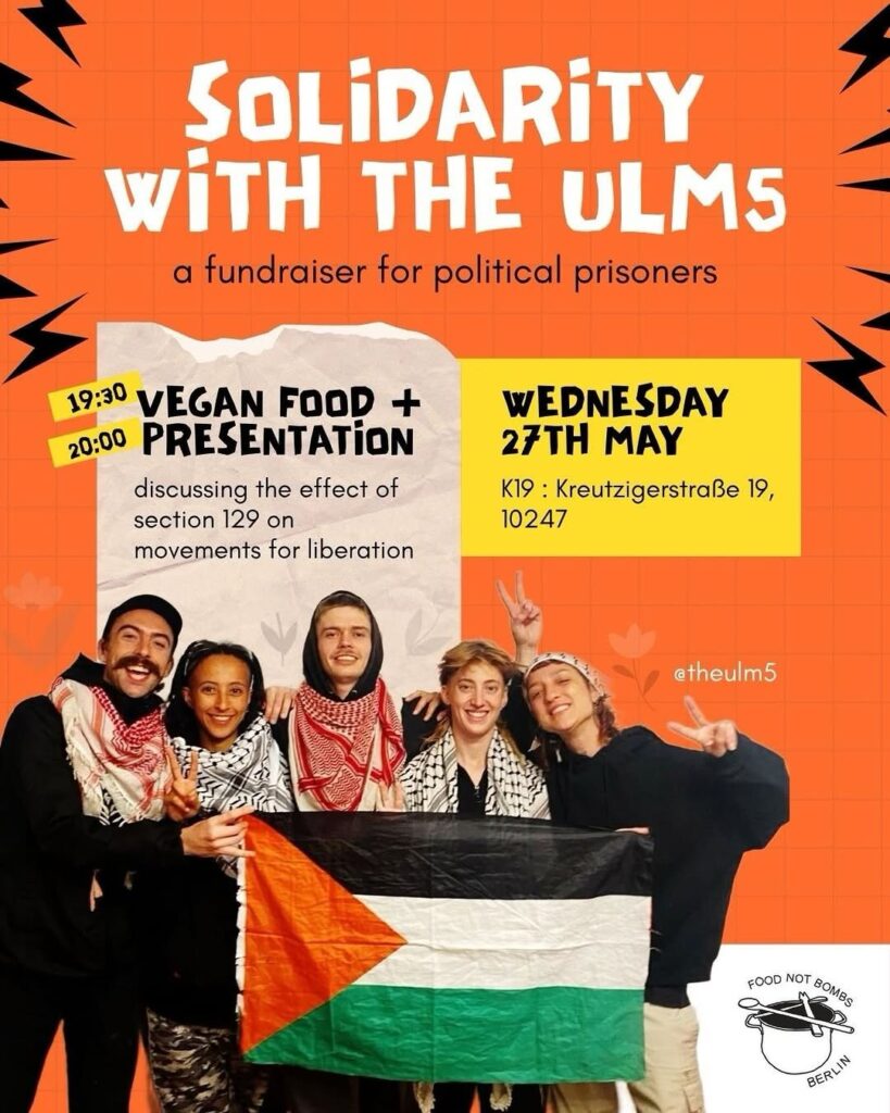 Solidarity with the ULM5. -a fundraiser for political prisoners