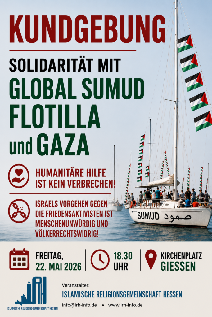 📢 Einladung zur Kundgebung - Solidarität mit der Global Sumud Flotilla und Gaza
