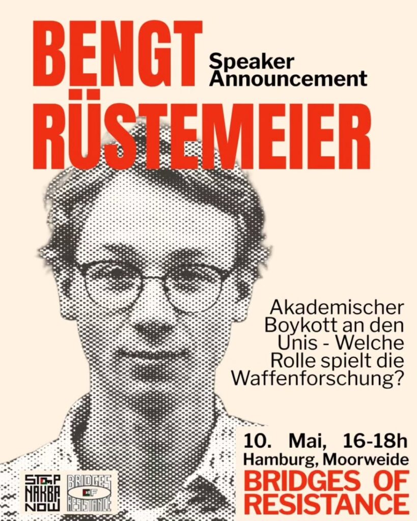 Bridges of Resistance - Bengt Rüstemeier - Akademischer Boykott an den Unis - Welche Rolle spielt die Waffenforschung?