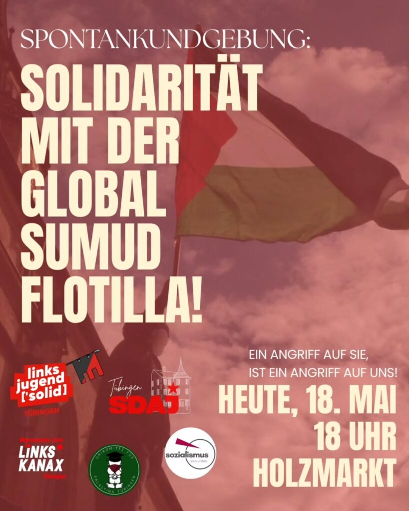 SPONTANDEMO: SOLIDARITÄT MIT DER SUMUD FLOTILLA!