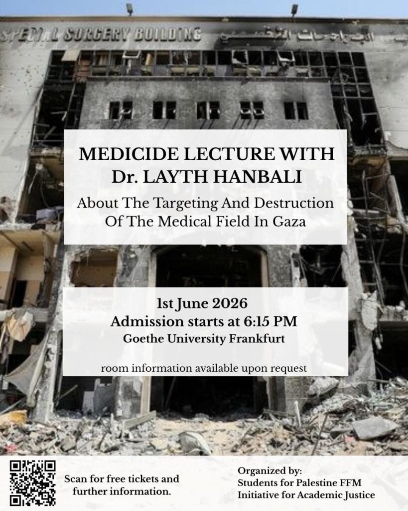 🎙️Lecture Session 1:  Targeting and Destruction of Gaza’s Healthcare System - Live from Gaza via Zoom