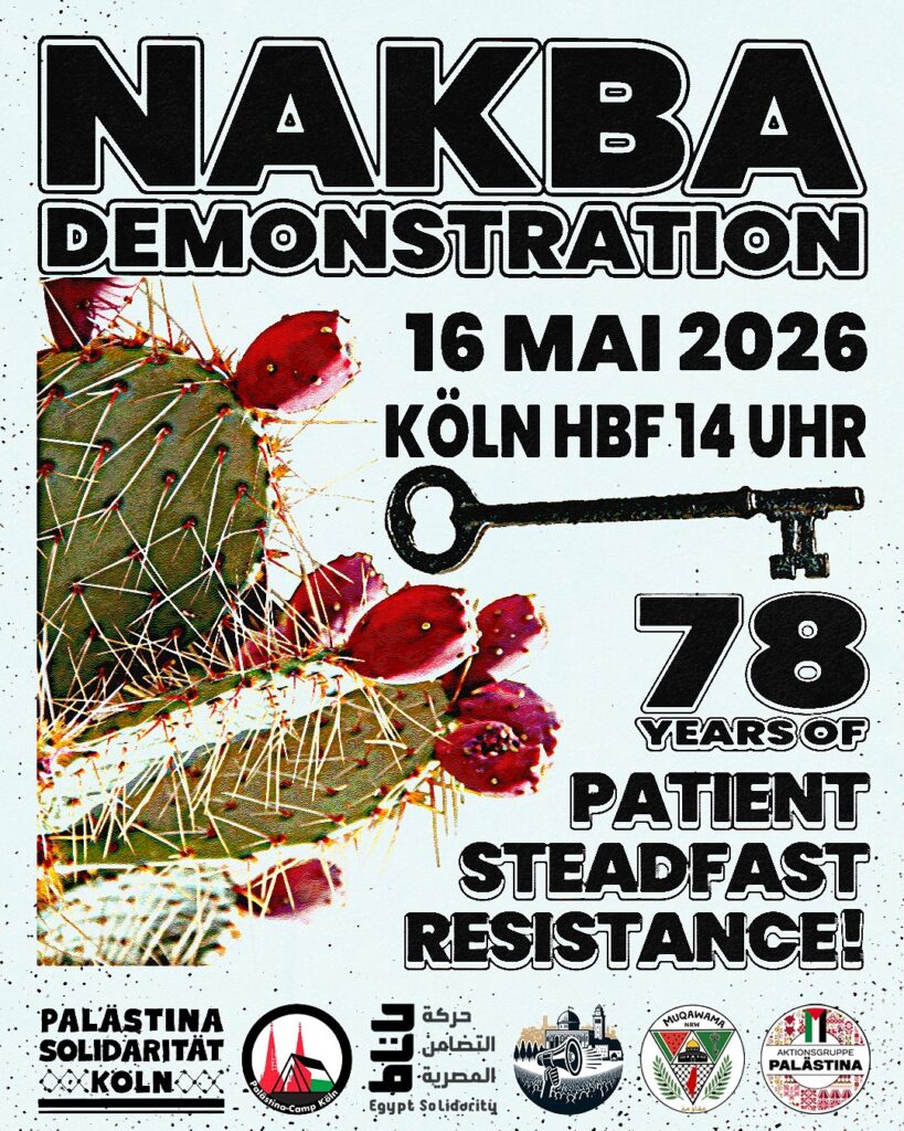 NAKBA DEMONSTRATION: 78 YEARS OF PATIENT STEADFAST RESISTANCE!